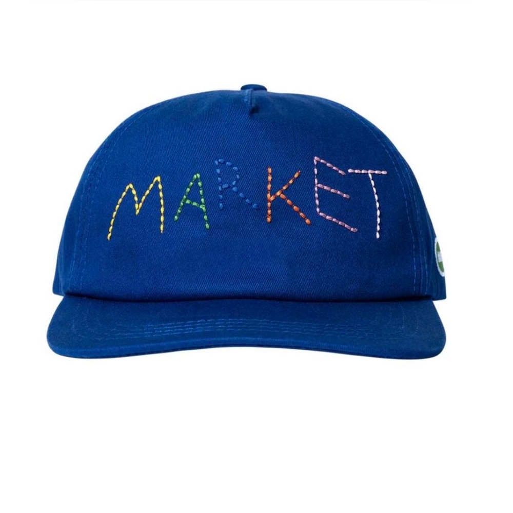 MARKET Studios Egyptian Blue Soft Stitch 5 Panel Hat “NWT & Bagged”